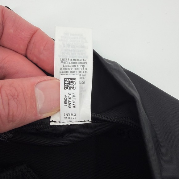 Aerie Black High Waisted Full Coverage Cross Waist Bikini Bottoms XS - Picture 9 of 12